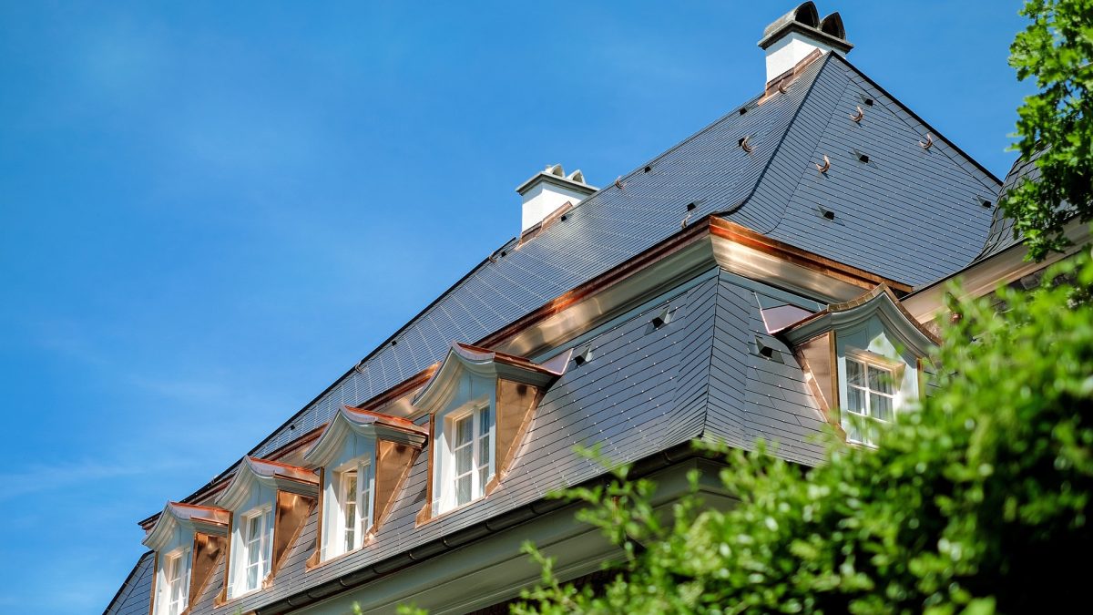 Synthetic slate roofing